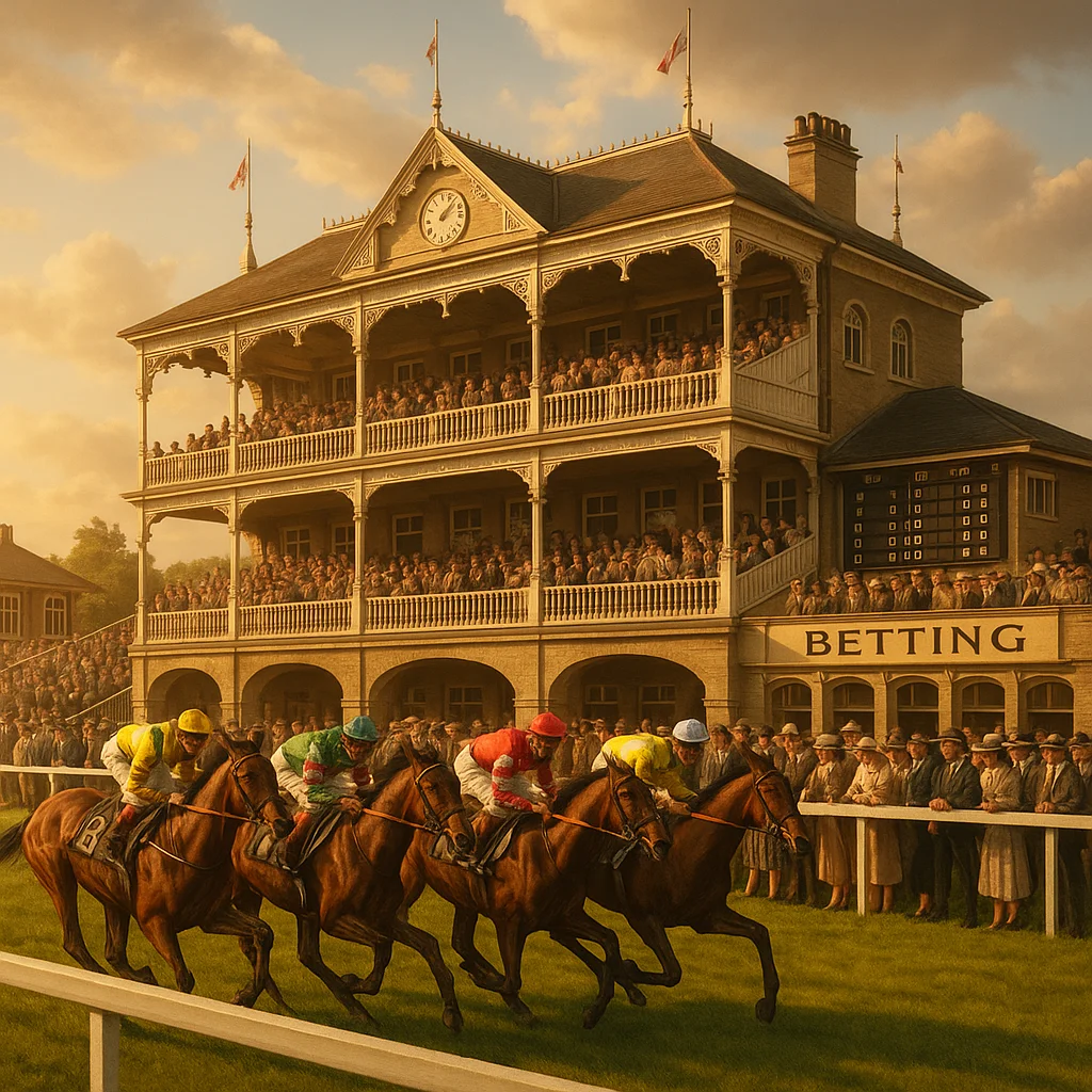Course de chevaux élégante